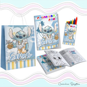 Kit Colorir Lilo e Stitch