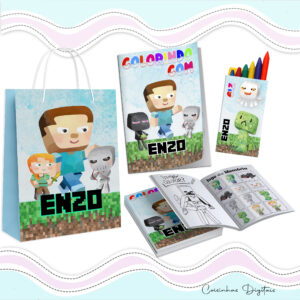 Kit Colorir Minecraft