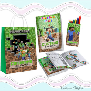 Kit Colorir Minecraft
