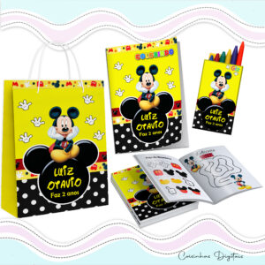 Kit Colorir Mickey Amarelo