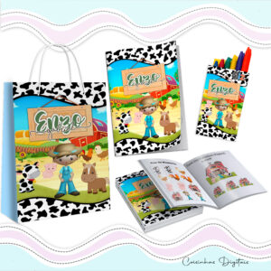 Kit Colorir Fazendinha Menino