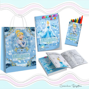 Kit Colorir Cinderela
