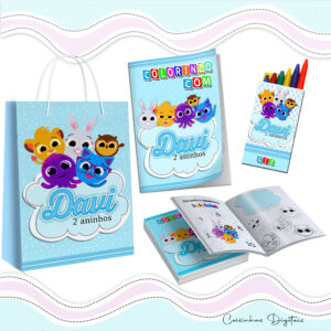 Kit Colorir Bolofofo Menino