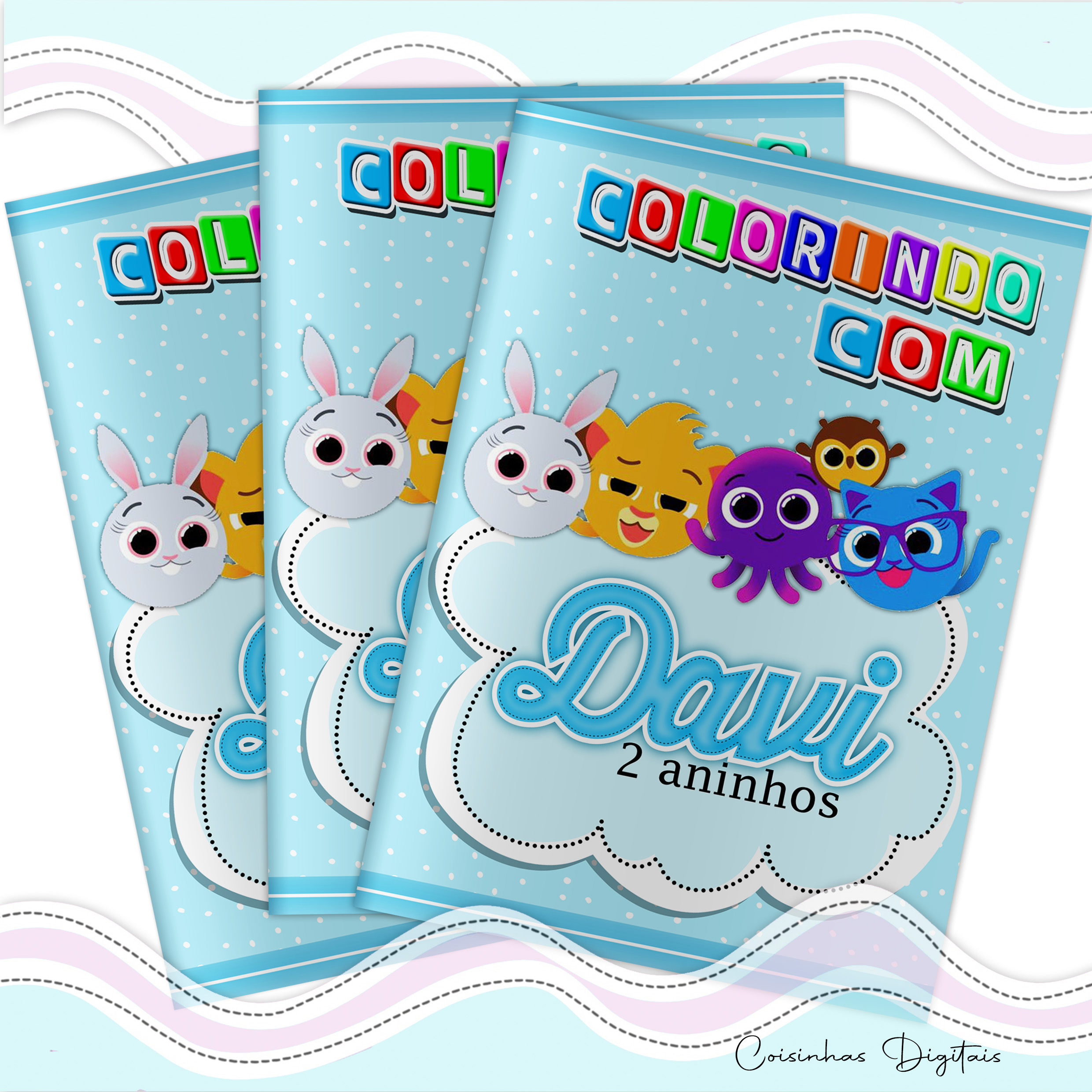 Kit Colorir Bolofofo Menino - Imagem 2