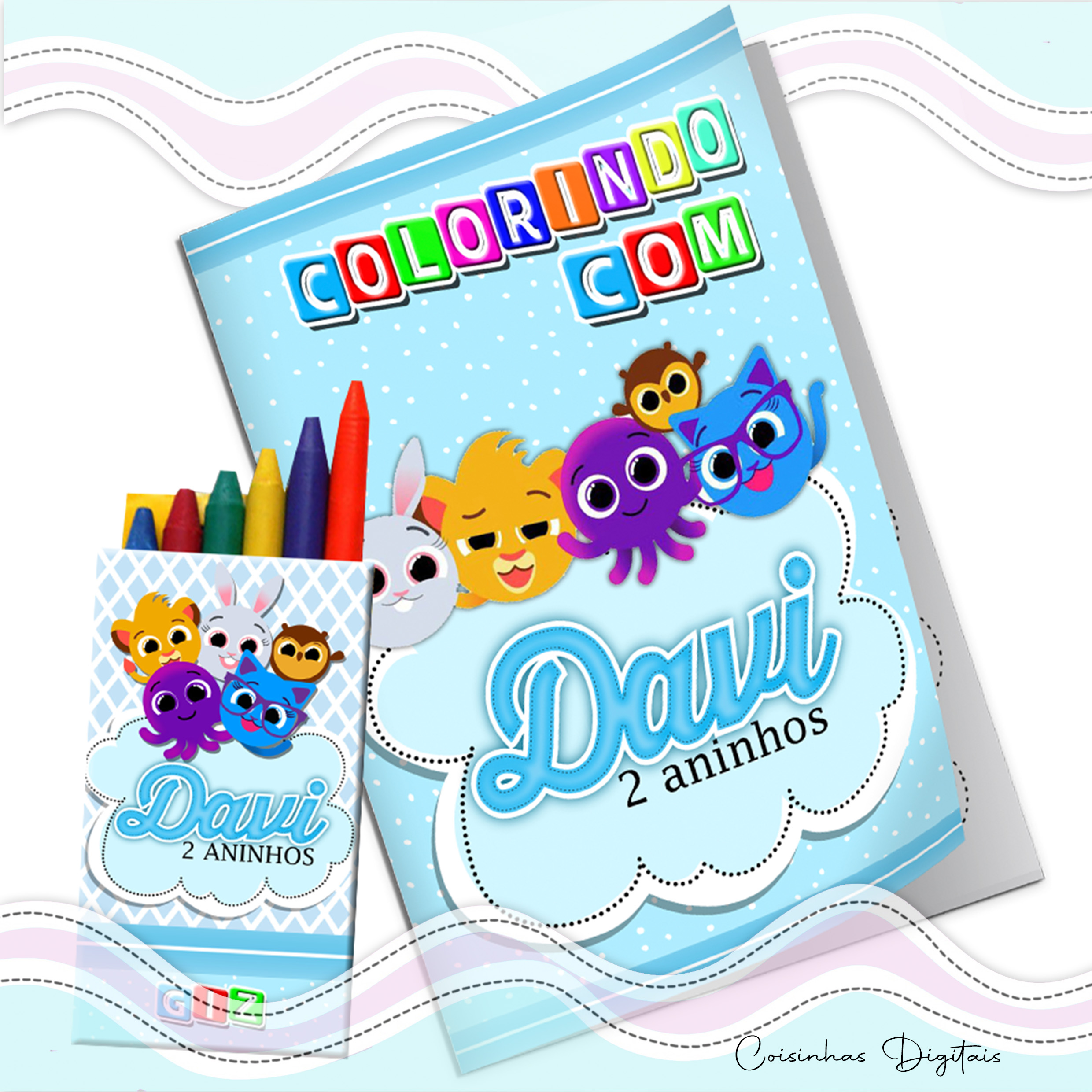 Kit Colorir Bolofofo Menino - Imagem 5