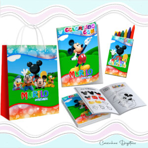 Kit Colorir A Casa do Mickey
