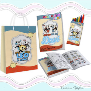 Kit Colorir Cuphead