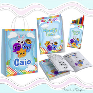 Kit Colorir Bolofofo Menino