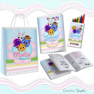 Kit Colorir Bolofofo Menina
