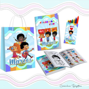Kit Colorir 3 Palavrinhas Menino