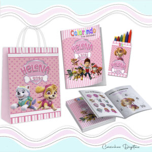 Kit Colorir Patrulha Canina Menina