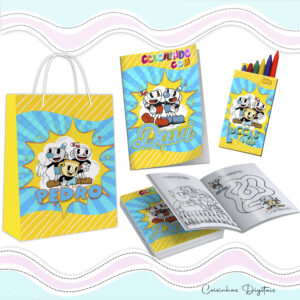 Kit Colorir Cuphead