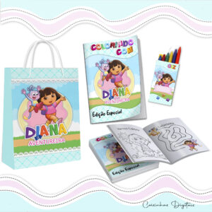 Kit Colorir Dora Aventureira