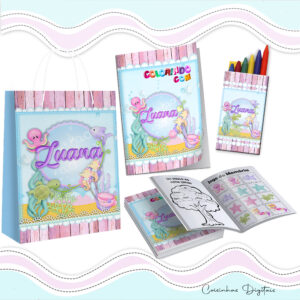 Kit Colorir Fundo do Mar