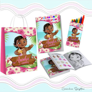 Kit Colorir Moana Baby