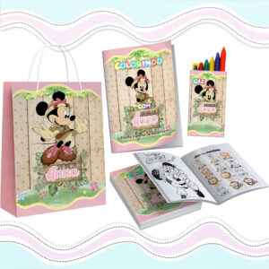 Kit Colorir Minnie Safari