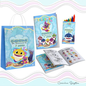 Kit Colorir Premium Baby Shark