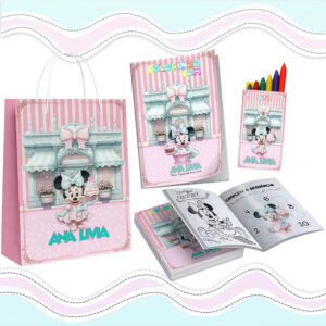 Kit Colorir Minnie Confeiteira