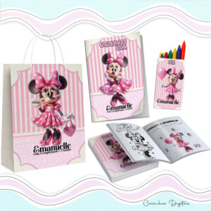 Kit Colorir Minnie Retro Chic