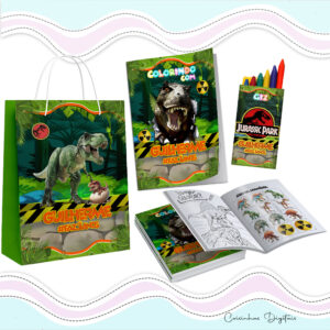 Kit Colorir Jurassic Park