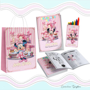 Kit Colorir Minnie Confeiteira