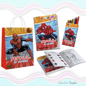 Kit Colorir Homem Aranha