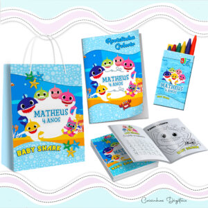 Kit Colorir Baby Shark