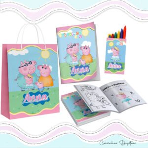 Kit Colorir Porquinho Menina