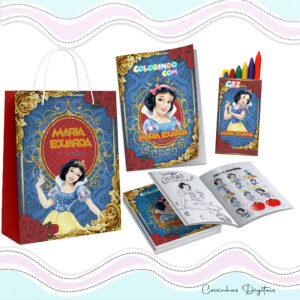 Kit Colorir Branca de Neve