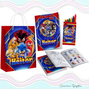 Kit Colorir Sonic