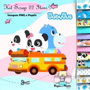 Kit Scrap Digital Baby Bus
