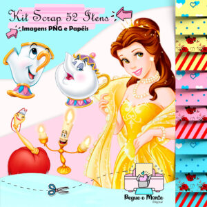 Kit Scrap Digital A Bela e a Fera