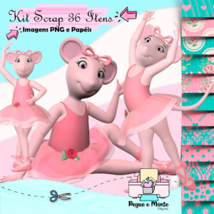 Kit Scrap Digital Angelina Ballerina