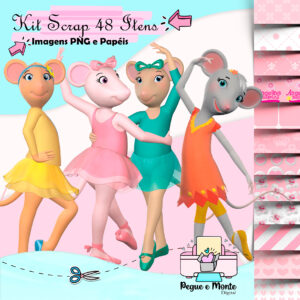 Kit Scrap Digital Angelina Ballerina