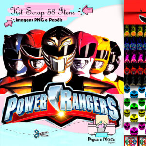 Kit Scrap Homem Power Rangers