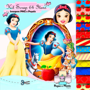 Kit Scrap Digital Branca de Neve