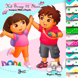 Kit Scrap Digital Dora Aventureira