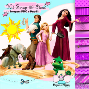 Kit Scrap Digital Rapunzel