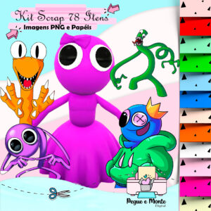 Kit Scrap Digital Rainbow Friends