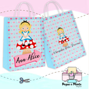 Sacolinha Personalizada Alice cute