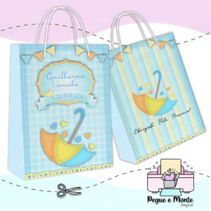 Sacolinha Personalizada Chuva de Benção