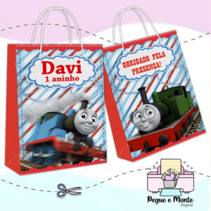 Sacolinha Personalizada Thomas e seus Amigos