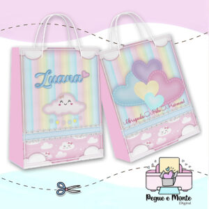Sacolinha Personalizada Chuva de Amor