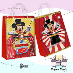 Sacolinha Personalizada Circo do Mickey