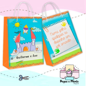 Sacolinha Personalizada Aquarela