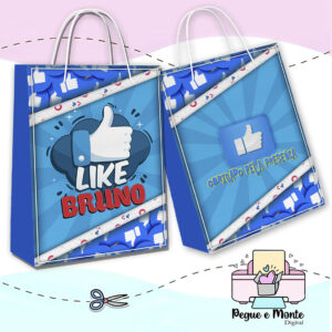 Sacolinha Personalizada Facebook