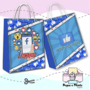 Sacolinha Personalizada Facebook