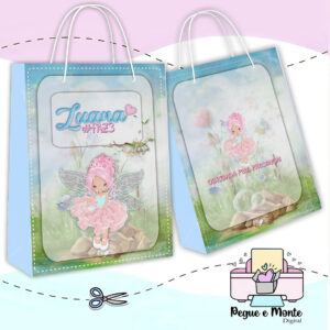Sacolinha Personalizada Fadinha Cute