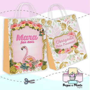 Sacolinha Personalizada Flamingo