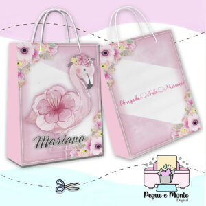 Sacolinha Personalizada Flamingo